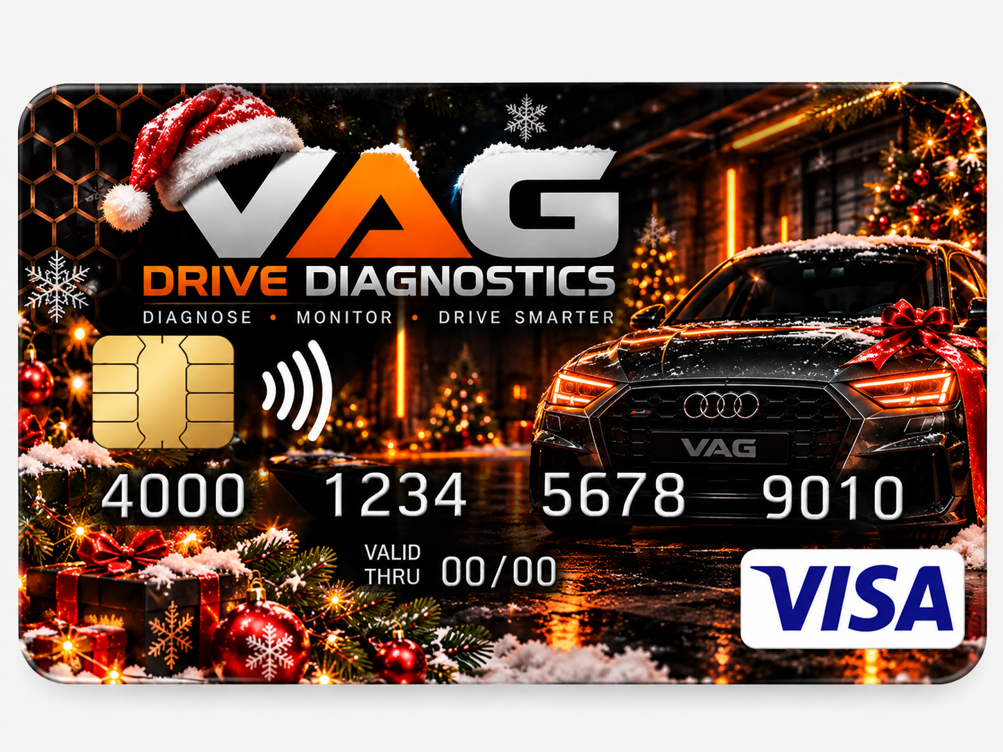 Визуализация на подаръчна карта VAG Drive Diagnostics